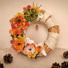 Load image into Gallery viewer, HAKACC 14 PCS Artificial Lifelike Simulation Mixed Pumpkins for Decorating, Fake Pumpkins with 30PCS Fake Maple Leaves Festival Thanksgiving Fall Harvest Home Decoration