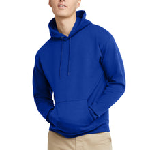 Load image into Gallery viewer, Hanes Men's Pullover EcoSmart Hooded Sweatshirt, Deep Royal, Large