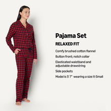 Load image into Gallery viewer, Amazon Essentials Women's Matching Holiday Family Pajama Sets, Classic Buffalo Check, X-Large