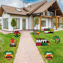Load image into Gallery viewer, IRCOR Juneteenth Yard Sign Juneteenth Decorations Outdoor Juneteenth Decor for Lawn