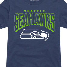 Load image into Gallery viewer, Junk Food NFL - Seattle Seahawks - Bold Logo - Officially Licensed Adult Short Sleeve Fan Tee for Men and Women