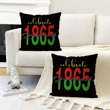 Load image into Gallery viewer, GAGEC Juneteenth Pillow Covers 18x18 Inch Juneteenth 1865 Throw Pillow Covers Black History Month Pillowcase African American Cushion Case Decor for Sofa Couch