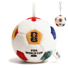 Load image into Gallery viewer, MESUCA FIFA World Cup 2026 Soccer Ball Plush Toy, 4.72" Mini Soccer Ball for Bag Charms, Kids Gift, World Cup 2026 Merchandise Fan Accessory