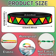 Load image into Gallery viewer, JUNEBRUSHS 64Pcs Happy Black History Month Party Favors Freedom Day Silicone Rubber Wristbands Bracelets for Party Supplies Decorations Goodie Bag Stuff Fillers Accessories(8 Designs)