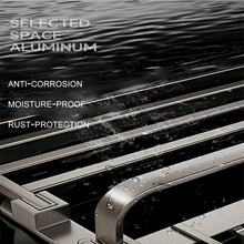 Load image into Gallery viewer, Yariwiz GreyTowel Rack Wall Mounted No Drill and Screw Mounting, Bathroom Bath Shower Length 22.4 inch Double Towel Rod with Shelf Hotel Towel Rack B0501-GREY