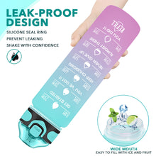 Load image into Gallery viewer, Enerbone 32 oz Drinking Water Bottle with Times to Drink and Straw, Motivational with Carrying Strap, Leakproof BPA & Toxic Free, Ensure You Drink Enough Water for Fitness Gym Outdoor