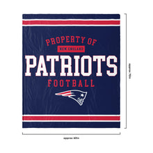 Load image into Gallery viewer, FOCO New England Patriots NFL Team Property Of Sherpa Fleece Blanket