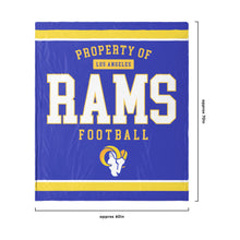Load image into Gallery viewer, FOCO Los Angeles Rams NFL Team Property Of Sherpa Fleece Blanket