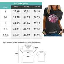 Load image into Gallery viewer, Breast Cancer Shirts Women Breast Cancer Awareness T-Shirts Cancer Survivor Pink Ribbon Short Sleeve Graphic Tee Tops Dark Grey M