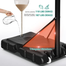 Load image into Gallery viewer, YITAHOME Basketball Hoop Outdoor 10 FT Adjustable, Portable Basketball Goals for Outside, 4.4-10FT Height Adjust, 44in Backboard and 18in Rim