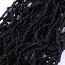 Load image into Gallery viewer, 24 Inch Soft Locs Crochet Hair Pre Looped 6 Packs Faux Locs Crochet Braids Goddess Locs Dreadlocs Synthetic Hair For Black Women (1B, 24 Inch (Pack of 6))