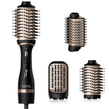 Load image into Gallery viewer, Nicebay Hair Dryer Brush,Hot Tools Blow Dryer Brush in One for Drying/Straightening/Curling/Voluming, Oval Hot Air Brush,One-Step Blowout Brush Hair Dryer with 3 Attachments, Multi-temperature Setting