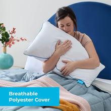 Load image into Gallery viewer, LINENSPA Two Pack Shredded Gel Memory Foam Pillow – Cooling Bed Pillow – Side, Stomach, and Back Sleepers – Pack of 2 – Queen White