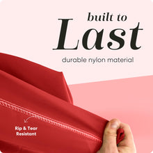 Load image into Gallery viewer, Nylon Laundry Bag - Locking Drawstring Closure and Machine Washable. These Bags will Fit a Laundry Basket or Hamper and Strong Enough to Carry up to Three Loads of Clothes. (Red)