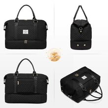 Load image into Gallery viewer, LOVEVOOK Travel Duffle Bag, Weekender Bags for Women with Shoe Compartment, Carry on Bag with Toiletry Bag, Gym Bag with Wet Pocket, Hospital Bags for Labor and Delivery, Black