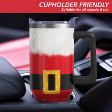 Load image into Gallery viewer, Aokoyi Christmas Gifts 40 Oz Tumbler with Handle and Straw, Red Xmas Santa Claus Stainless Steel Double Walled Vacuum Insulated Cup, Retro Holiday Gifts for Women Men