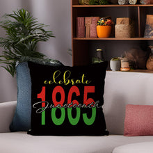 Load image into Gallery viewer, GAGEC Juneteenth Pillow Covers 18x18 Inch Juneteenth 1865 Throw Pillow Covers Black History Month Pillowcase African American Cushion Case Decor for Sofa Couch