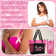 Load image into Gallery viewer, Paterr Breast Cancer Gifts Care Package for Woman Cancer Chemo Care Package Totes Bags Get Well Soon Gifts 20oz Tumble (Pink, Breast Cancer)
