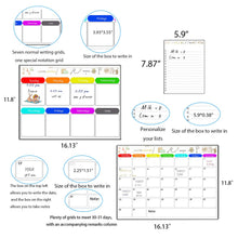 Load image into Gallery viewer, Magnetic Dry Erase Calendar for Refrigerator,Fridge Calendar Magnet Combo - Ideal for Dry Erase, Magnetic Calendar, and Home Decor