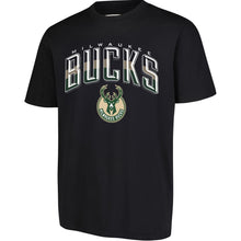 Load image into Gallery viewer, Ultra Game NBA Official Men’s Super Soft Supreme T-Shirt - Unisex, Milwaukee Bucks, Black, Small