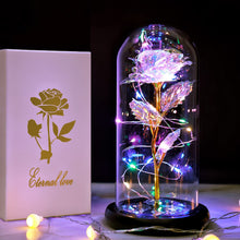 Load image into Gallery viewer, Women Gifts for Christmas,Birthday Gifts for Women,Rose Flowers Xmas Gifts for Mom Mother Grandma Sister Girlfriend Women Presents,I Love You Gifts for Her,Galaxy Crystal Light Up Rose in A Glass Dome