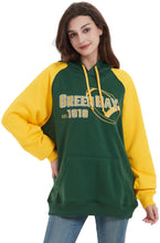 Load image into Gallery viewer, RZUO Men & Women Green Bay City Classic Football Embroidery Sweatshirt Jersey Apparel Pullover Hoodie - Green#2 XL