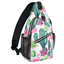 Load image into Gallery viewer, MOSISO Sling Backpack,Travel Hiking Daypack Pattern Rope Crossbody Shoulder Bag, Cactus