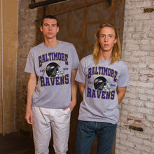 Load image into Gallery viewer, Junk Food Clothing x NFL - Baltimore Ravens - Team Helmet - Unisex Adult Short Sleeve Fan T-Shirt for Men and Women - Size XX-Large