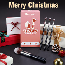 Load image into Gallery viewer, BEAKEY Makeup Brushes Set, Professional Foundation Eyeshadow Concealer Blush Powder Bronzer Applicator, 2 Blender Sponge with Beauty Paper Case stocking stuffers
