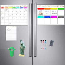 Load image into Gallery viewer, Magnetic Dry Erase Calendar for Refrigerator,Fridge Calendar Magnet Combo - Ideal for Dry Erase, Magnetic Calendar, and Home Decor