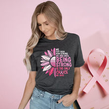 Load image into Gallery viewer, Breast Cancer Shirts Women Breast Cancer Awareness T-Shirts Cancer Survivor Pink Ribbon Short Sleeve Graphic Tee Tops Dark Grey M