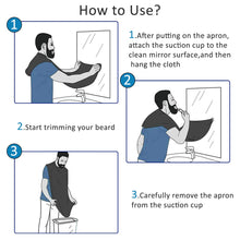 Load image into Gallery viewer, Likeny Beard Bib Beard Apron Gifts for Men Dad Fathers Day Anniversary Valentines Day Stocking Stuffers Christmas Gifts for Him Boyfriend Husband From Daughter Son Beard Trimming Catcher Bib Black