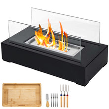Load image into Gallery viewer, Tabletop Fire Pit with Smores Maker Kit Portable Indoor/Outdoor Mini Small Fireplace Table Top Decor Home Patio Gifts for Women Mom Her Wedding Housewarming Christmas Birthday White Elephant Gift