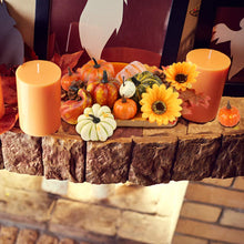 Load image into Gallery viewer, HAKACC 14 PCS Artificial Lifelike Simulation Mixed Pumpkins for Decorating, Fake Pumpkins with 30PCS Fake Maple Leaves Festival Thanksgiving Fall Harvest Home Decoration