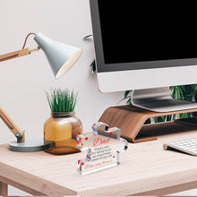 Load image into Gallery viewer, VELENTI Engraved Acrylic Block Puzzle Birthday Gifts for Dad 3.35 x 2.76 inch - Cool Dad Presents from Daughter, Son, Mom - Heartwarming Men Birthday Gift, Ideas