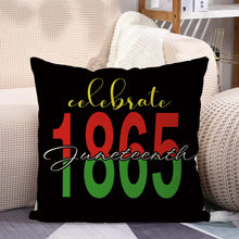 Load image into Gallery viewer, GAGEC Juneteenth Pillow Covers 18x18 Inch Juneteenth 1865 Throw Pillow Covers Black History Month Pillowcase African American Cushion Case Decor for Sofa Couch