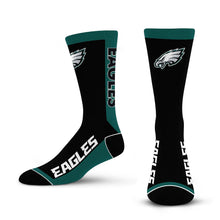 Load image into Gallery viewer, For Bare Feet NFL PHILADELPHIA EAGLES MVP Crew Sock Team Color Large
