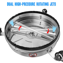 Load image into Gallery viewer, Twinkle Star 15" High Pressure Washer Surface Cleaner with 3 Wheels, Stainless Steel Housing & 1/4" Quick Connector, Power Washer Accessories; 2 Extension Wand, 2 Replacement Nozzles, 4000 PSI