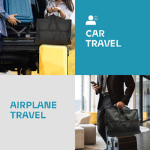 Load image into Gallery viewer, Lazebox 43" Travel Garment Bag with Accessories Zipper Pocket, Heavy Duty Suit Bag for Suits, Tuxedos, Dresses, Coats, Black, 1 pack