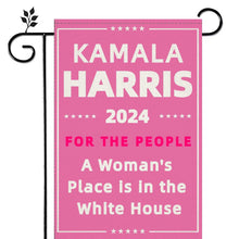 Load image into Gallery viewer, Kamala Harris Flag Patriotic Garden Flag Pink Harris Flag Harris 2024 Flag Double Sided Kamala Harris Yard Sign Outdoor Flag House Flag Donald Harris Flag Kamala Flag Kamala Harris for President Flag