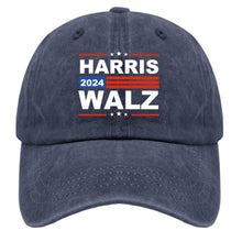 Load image into Gallery viewer, liabiliies Kamala Harris Tim Waltz 2024 Harris Walz 2024 Hat Men Funny Mesh Cap for Summer Navy Blue