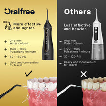 Load image into Gallery viewer, Oralfree Water Dental flosser Teeth Picks - Braces Cordless Oral Irrigator Portable Rechargeable Travel Irrigation Cleaner IPX7 Waterproof Electric Professional Flossing Teeth Cleaning for Home