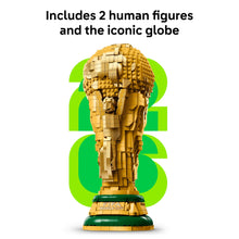 Load image into Gallery viewer, LEGO Editions FIFA World Cup Official Trophy Building Set - Kit for Display in Bedroom, Home Office, Book Shelf - Soccer Fans Collectible - W/World Cup 2026 Minifigure - Gift for Father's Day - 43020