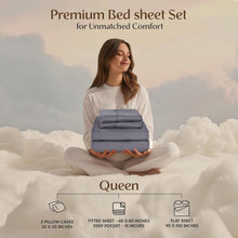 Load image into Gallery viewer, Utopia Bedding Queen Sheet Set – 4 Piece Bed Sheets for Queen Size Bed, Soft and Breathable Microfiber, Includes 1 Fitted Sheet, 1 Flat Sheet and 2 Pillowcases (Grey)