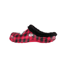 Load image into Gallery viewer, FOCO Kansas City Chiefs NFL Mens Sherpa Lined Buffalo Check Clog - M