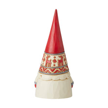 Load image into Gallery viewer, Enesco Jim Shore Heartwood Creek Nordic Noel Reindeer Hat Gnome Wonders at Work Figurine, 2.17" H, Dirty White, Red, Gray