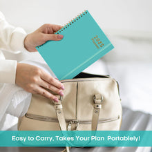Load image into Gallery viewer, 2025 Planner - Weekly and Monthly Planner Spiral Bound, January 2025 - December 2025, Hardcover 2025 Calendar Planner Book with Tabs, Inner Pocket, Perfect for Office Home School Supplies - A5 (6.3" x 8.5"), Aquamarine