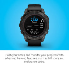 Load image into Gallery viewer, Garmin fēnix 7 Pro Sapphire Solar, Multisport GPS Smartwatch, Built-in Flashlight, Solar Charging Capability, Black