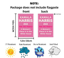 Load image into Gallery viewer, Kamala Harris Flag Patriotic Garden Flag Pink Harris Flag Harris 2024 Flag Double Sided Kamala Harris Yard Sign Outdoor Flag House Flag Donald Harris Flag Kamala Flag Kamala Harris for President Flag