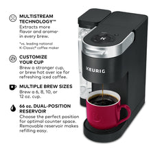 Load image into Gallery viewer, Keurig K-Supreme Single Serve K-Cup Pod Coffee Maker, MultiStream Technology, 4 Brew Sizes, 66oz Dual-Position Removable Reservoir, Black